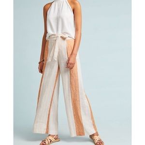 Anthropologie ett twa striped linen pants size 10